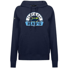 Tampa Bay Rays Levelwear Women's Adorn Banner Arch Hoodie - Navy