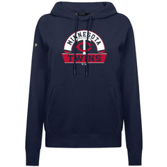 Minnesota Twins Levelwear Women's Adorn Banner Arch Hoodie - Navy