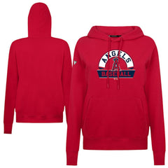 Los Angeles Angels Levelwear Women's Adorn Banner Arch Hoodie - Red