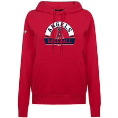 Los Angeles Angels Levelwear Women's Adorn Banner Arch Hoodie - Red