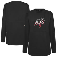 Philadelphia Phillies Levelwear Women's Oversized Beaudry Sizzle Top - Black