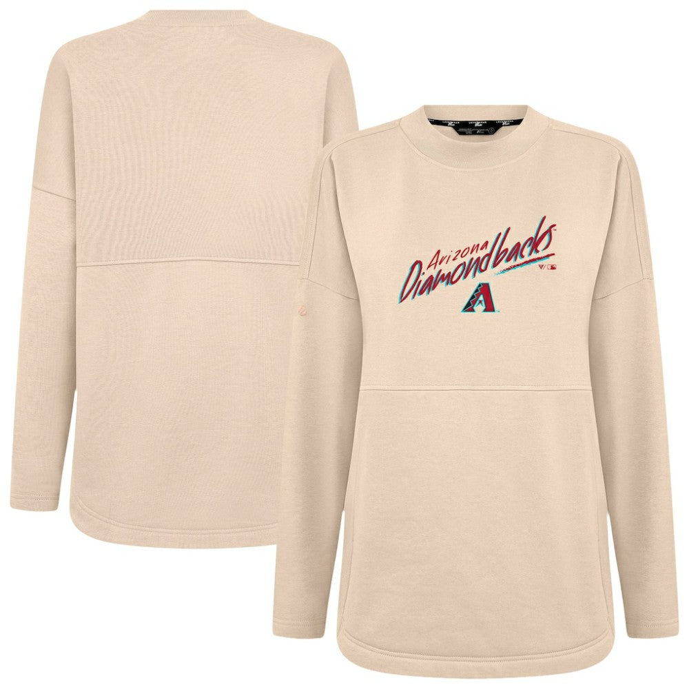 Arizona Diamondbacks Levelwear Women's Oversized Beaudry Sizzle Top - Khaki