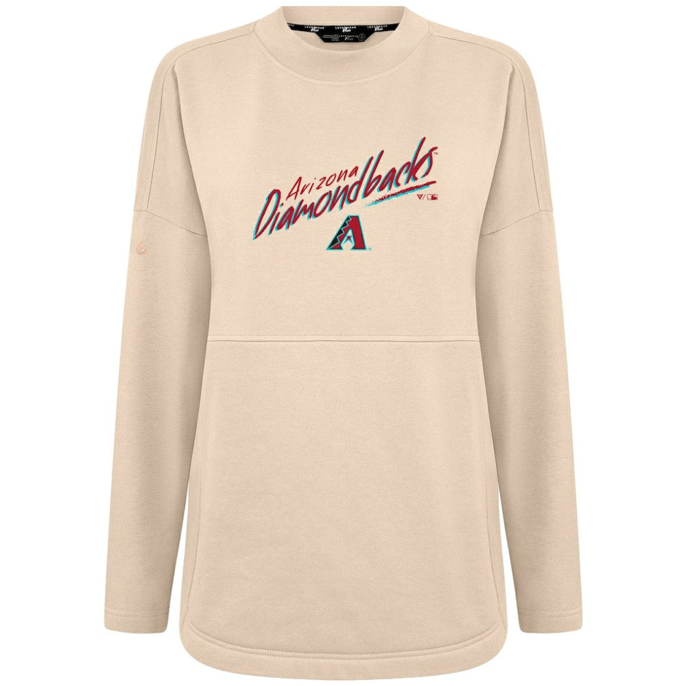 Arizona Diamondbacks Levelwear Women's Oversized Beaudry Sizzle Top - Khaki