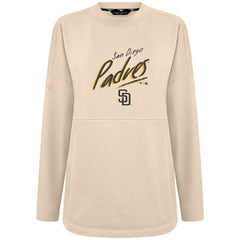 San Diego Padres Levelwear Women's Oversized Beaudry Sizzle Top - Khaki