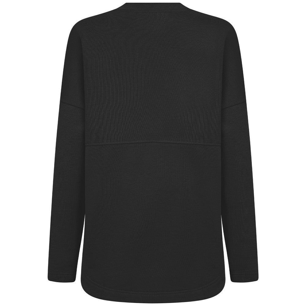 Los Angeles Angels Levelwear Women's Oversized Beaudry Sizzle Top - Black