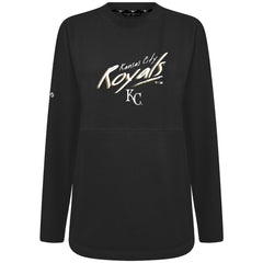 Kansas City Royals Levelwear Women's Oversized Beaudry Sizzle Top - Black