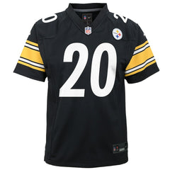 Kaleb Johnson Pittsburgh Steelers Youth Team Game Jersey - Black | Nike for sale