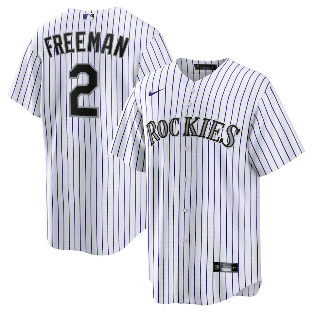 Tyler Freeman Colorado Rockies  Youth Home Replica Jersey - White | Nike