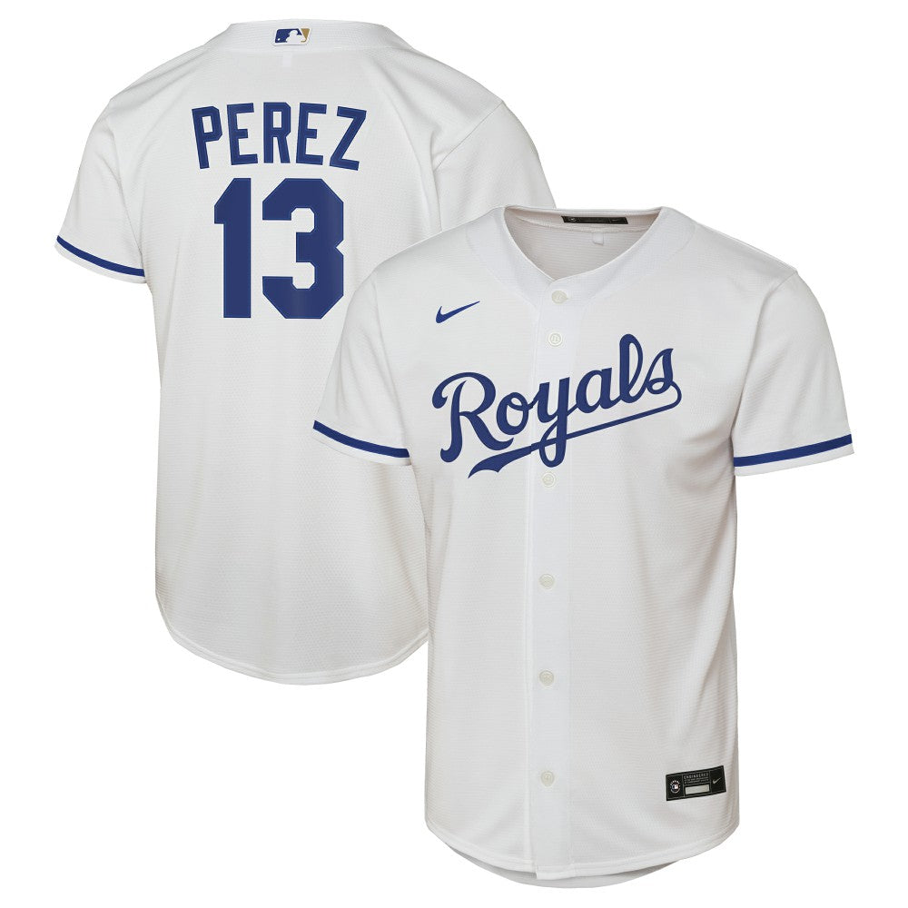 Salvador Perez Kansas City Royals  Youth Home Replica Jersey - White | Nike