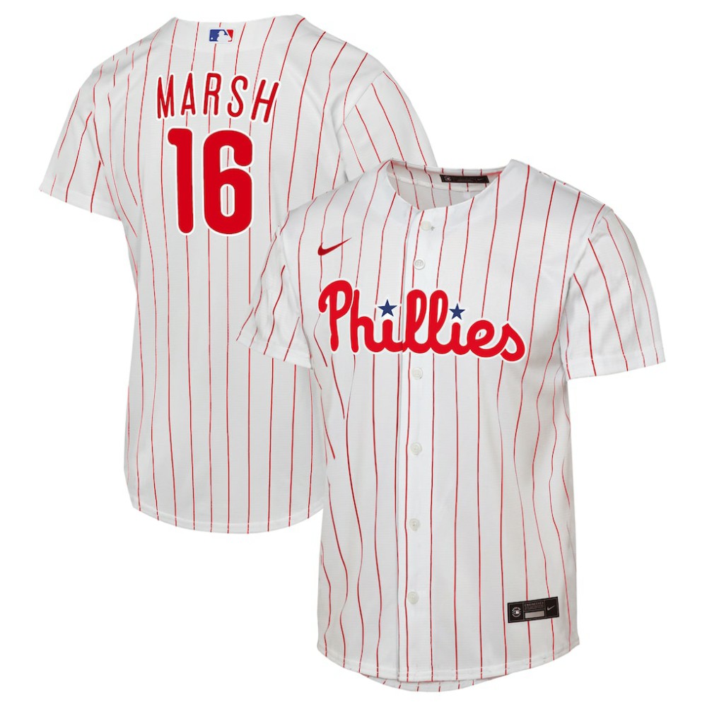 Brandon Marsh Philadelphia Phillies  Youth Home Replica Jersey - White | Nike