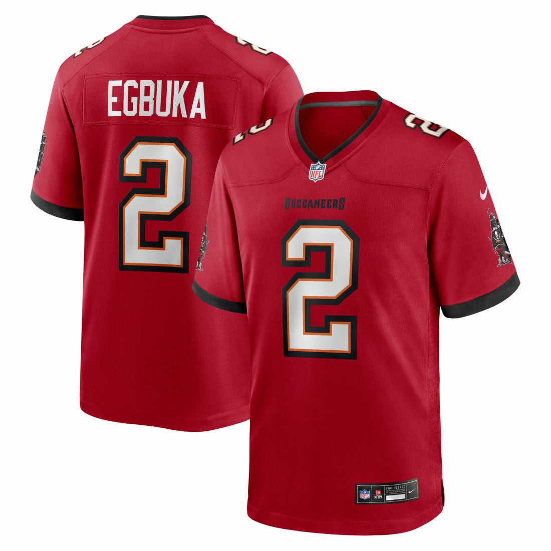 Emeka Egbuka Tampa Bay Buccaneers Team Game Jersey - Red | Nike on sale