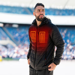 Baltimore Ravens ActionHeat 5V Battery Heated Full-Zip Hoodie Puffer Jacket - Black cheap