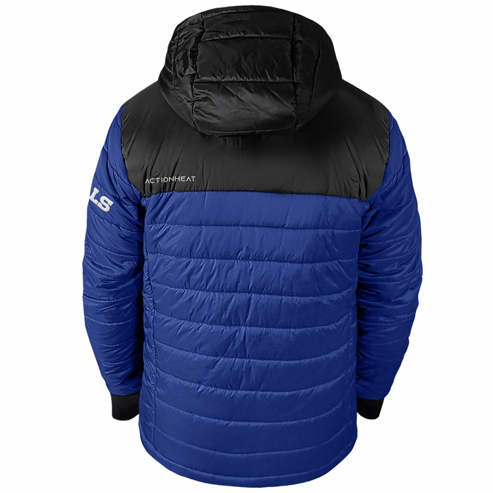 Buffalo Bills ActionHeat 5V Battery Heated Colorblock Full-Zip Puffer Jacket - Black/Royal for sale