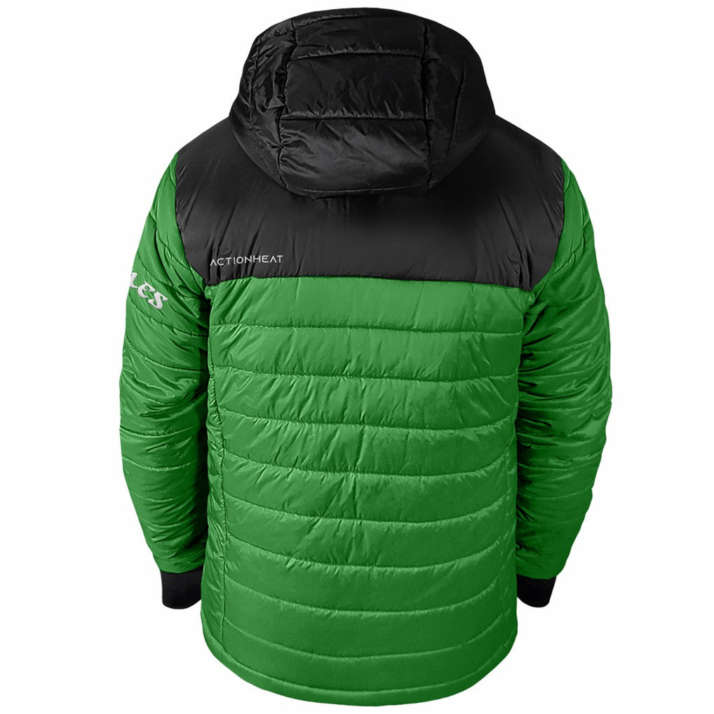 Philadelphia Eagles ActionHeat 5V Battery Heated Colorblock Full-Zip Puffer Jacket - Black/Kelly Green outlet