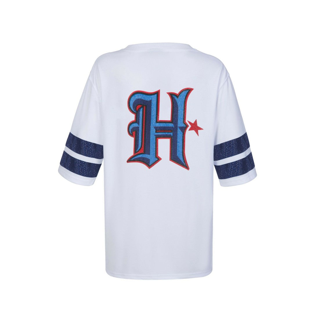 Houston Texans Cuce Women's Rhinestone V-Neck Tunic - White for sale