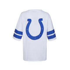 Indianapolis Colts Cuce Women's Rhinestone V-Neck Tunic - White cheap