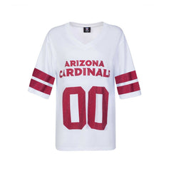 Arizona Cardinals Cuce Women's Rhinestone V-Neck Tunic - White outlet