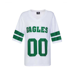 Philadelphia Eagles Cuce Women's Rhinestone V-Neck Tunic - White outlet