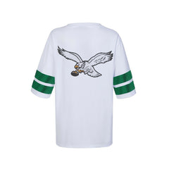 Philadelphia Eagles Cuce Women's Rhinestone V-Neck Tunic - White outlet