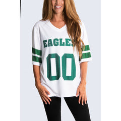 Philadelphia Eagles Cuce Women's Rhinestone V-Neck Tunic - White outlet
