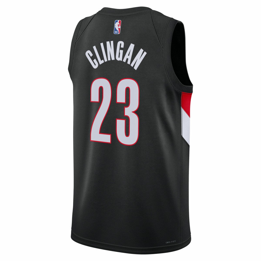 Donovan Clingan Portland Trail Blazers Unisex Swingman Jersey - Icon Edition - Black | Nike online