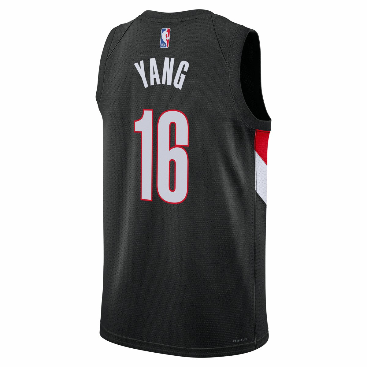 Yang Hansen Portland Trail Blazers Unisex Swingman Jersey - Icon Edition - Black | Nike shop