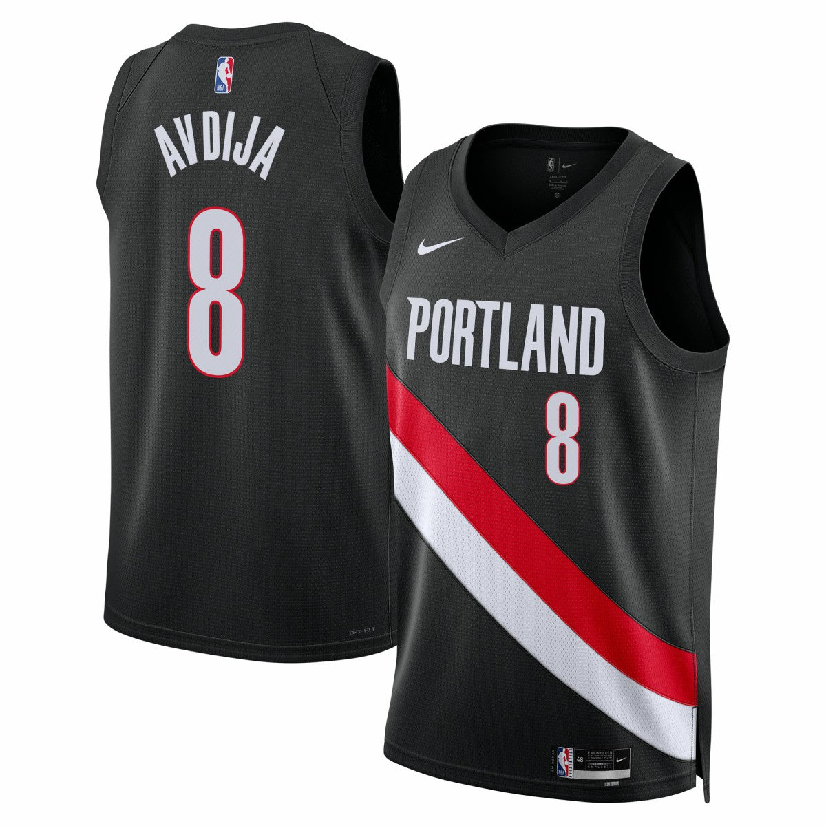 Deni Avdija Portland Trail Blazers Unisex Swingman Jersey - Icon Edition - Black | Nike online