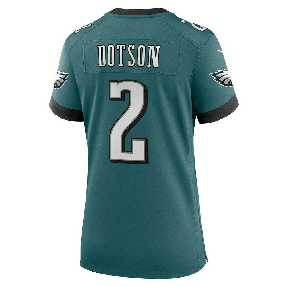 Jahan Dotson Philadelphia Eagles Women's Team Game Jersey - Midnight Green | Nike cheap