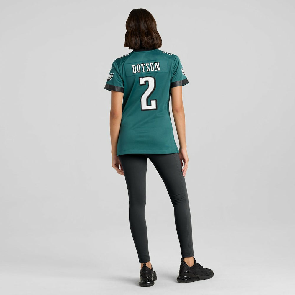Jahan Dotson Philadelphia Eagles Women's Team Game Jersey - Midnight Green | Nike cheap