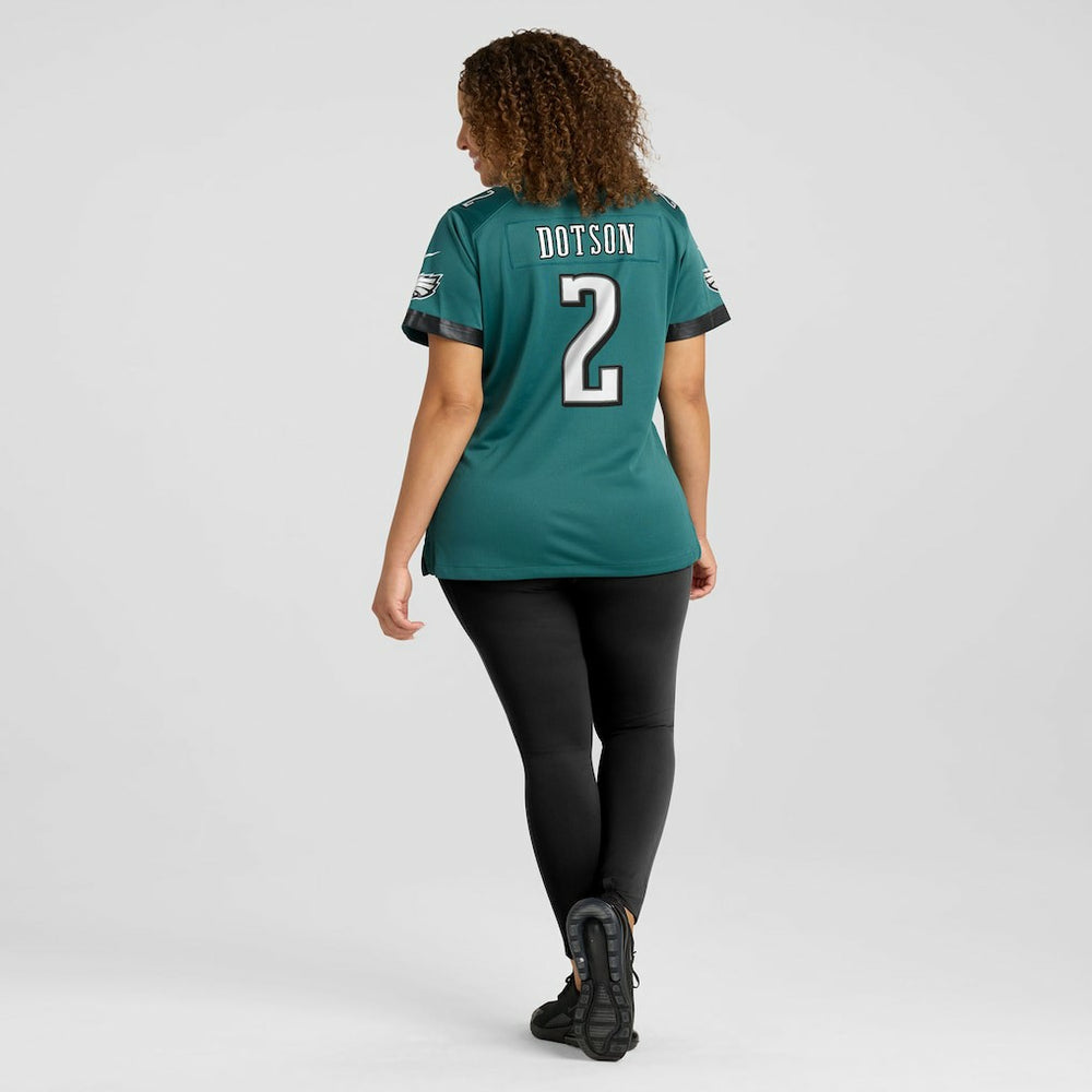Jahan Dotson Philadelphia Eagles Women's Team Game Jersey - Midnight Green | Nike cheap