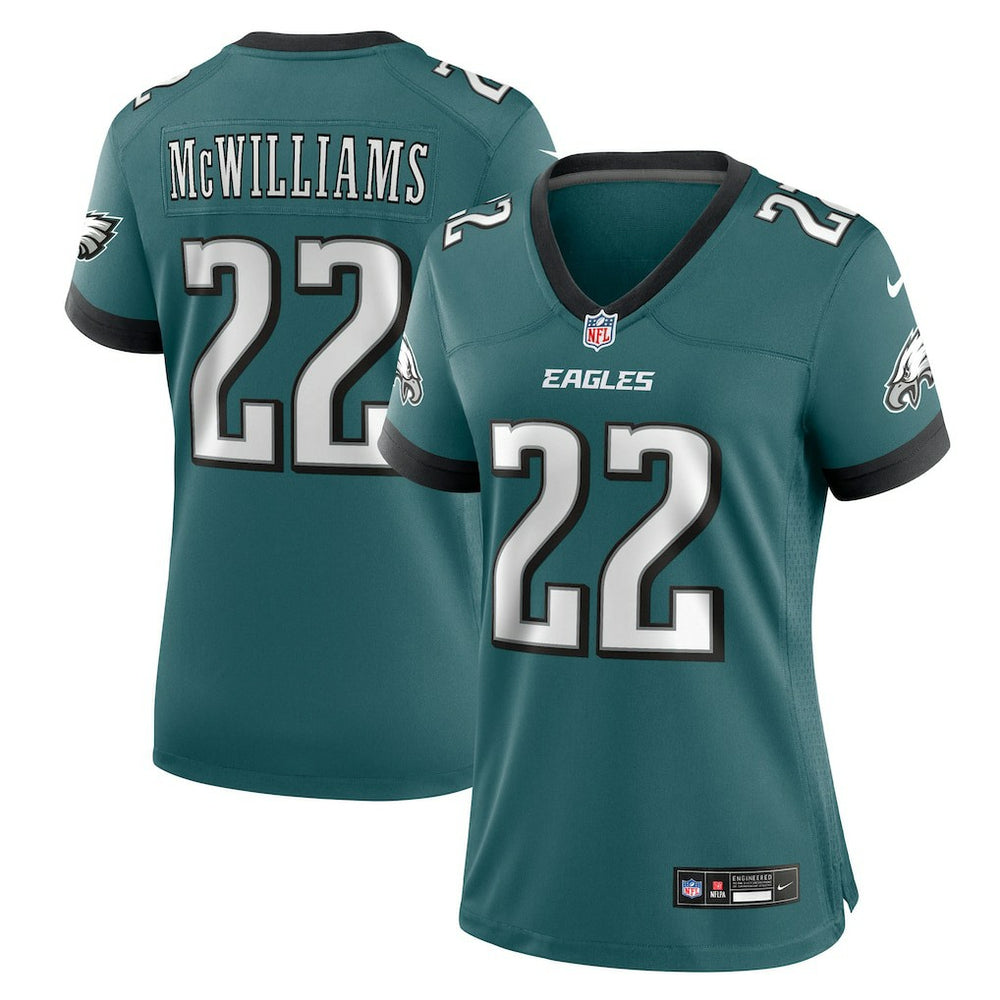 Mac McWilliams Philadelphia Eagles Women's Team Game Jersey - Midnight Green | Nike on sale