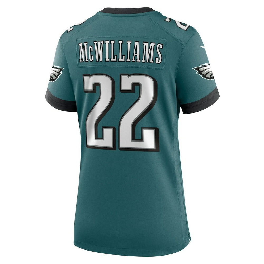 Mac McWilliams Philadelphia Eagles Women's Team Game Jersey - Midnight Green | Nike on sale