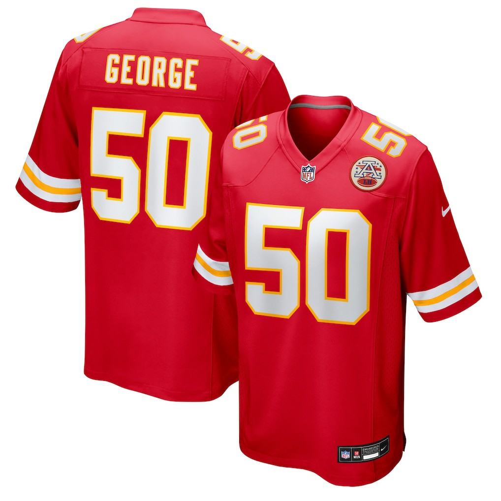 Brandon George Kansas City Chiefs Team Game Jersey - Red | Nike cheap