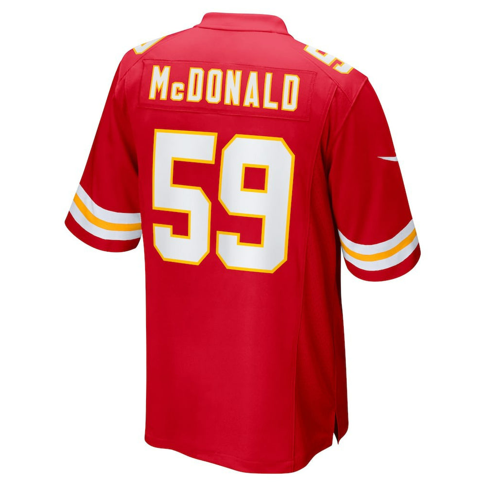 Cooper McDonald Kansas City Chiefs Team Game Jersey - Red | Nike online