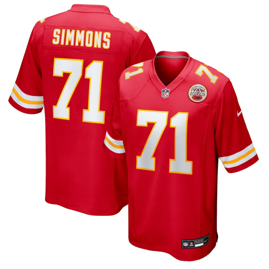 Josh Simmons Kansas City Chiefs Team Game Jersey - Red | Nike outlet
