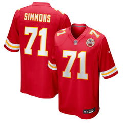 Josh Simmons Kansas City Chiefs Team Game Jersey - Red | Nike outlet