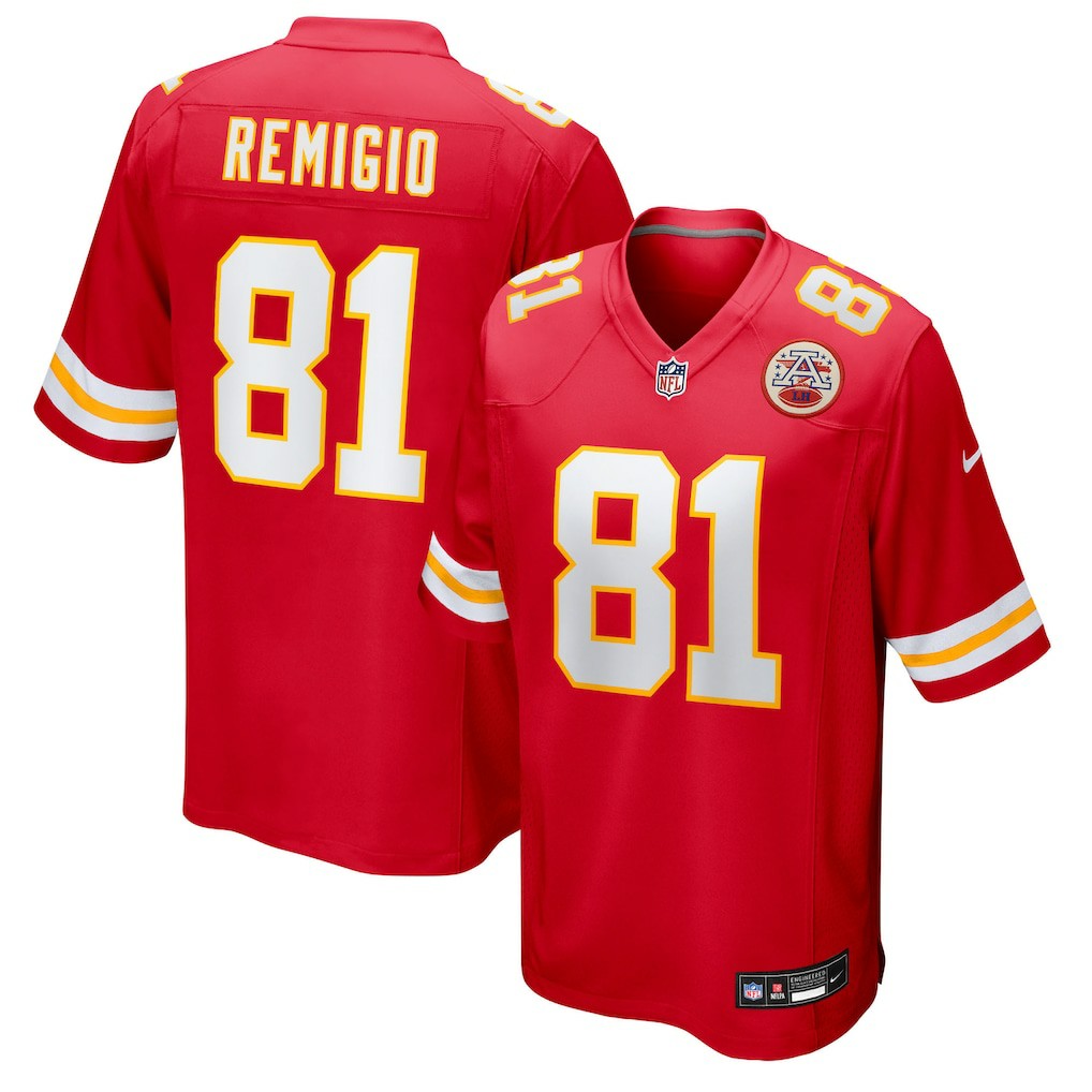 Nikko Remigio Kansas City Chiefs Team Game Jersey - Red | Nike online