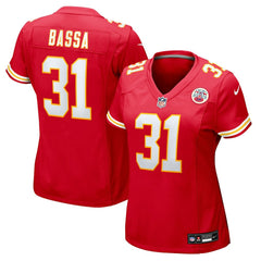 Jeffrey Bassa Kansas City Chiefs Women's Team Game Jersey - Red | Nike online