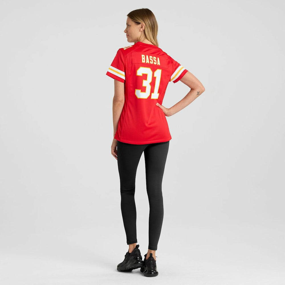 Jeffrey Bassa Kansas City Chiefs Women's Team Game Jersey - Red | Nike online