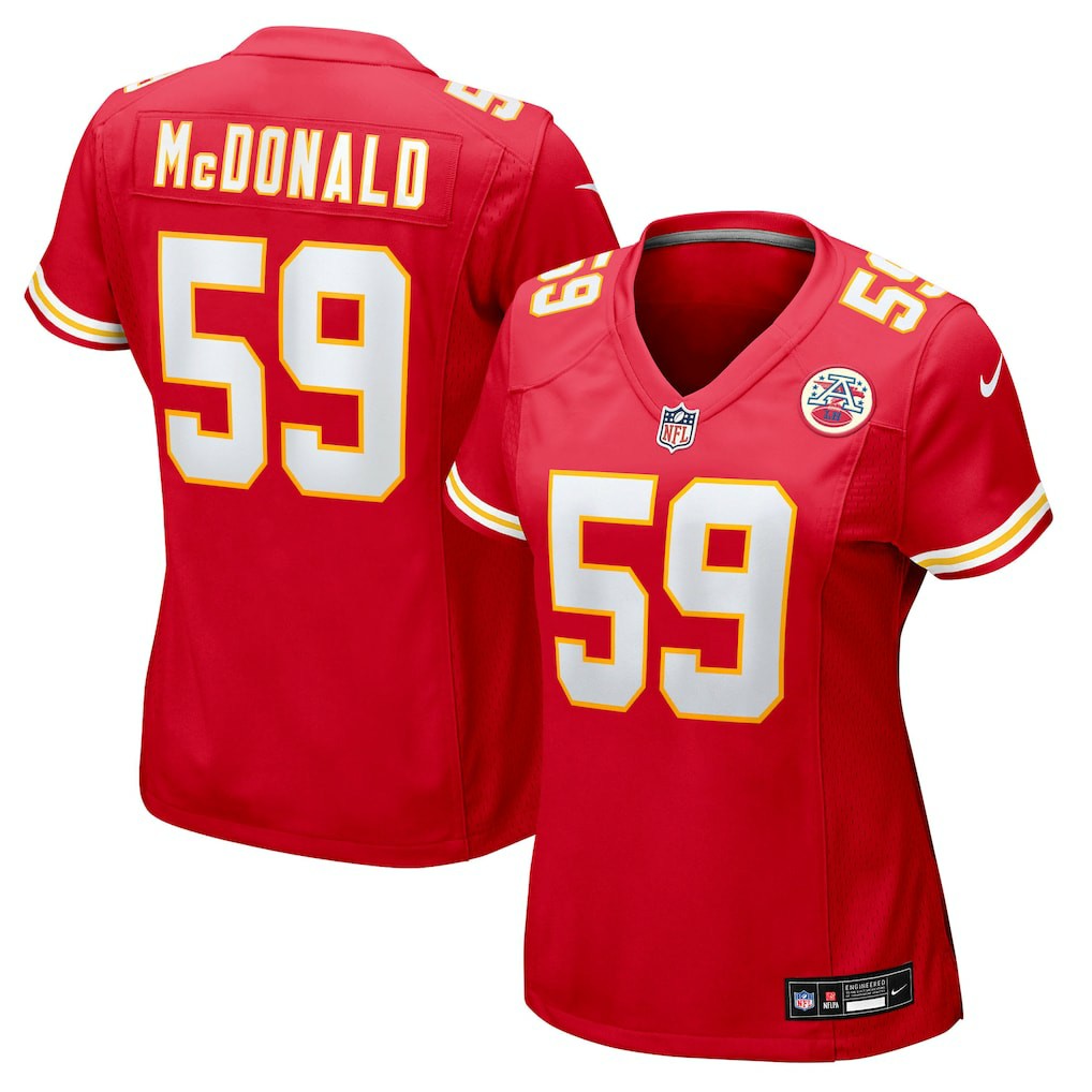 Cooper McDonald Kansas City Chiefs Women's Team Game Jersey - Red | Nike outlet