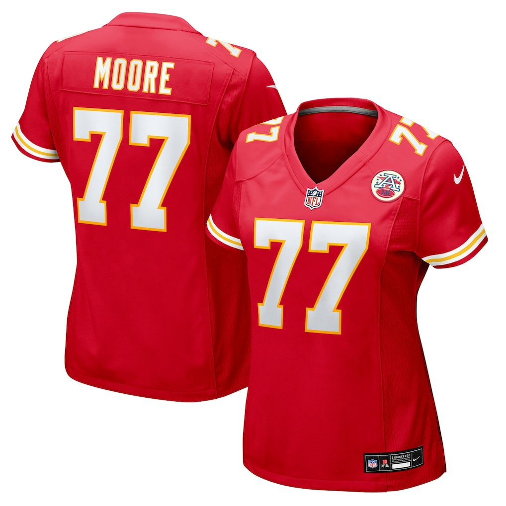 Jaylon Moore Kansas City Chiefs Women's Team Game Jersey - Red | Nike on sale