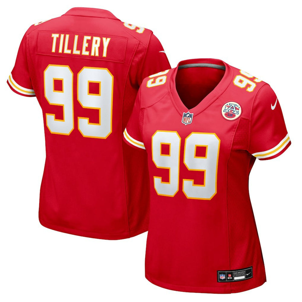 Jerry Tillery Kansas City Chiefs Women's Team Game Jersey - Red | Nike outlet
