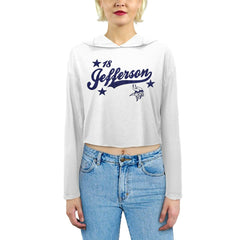 Justin Jefferson Minnesota Vikings Majestic Threads Women's Glitter Wordmark Hoodie - White sale