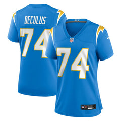 Austin Deculus Los Angeles Chargers Women's Team Game Jersey - Powder Blue | Nike sale