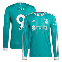 Alexander Isak Liverpool 2025/26 Third Long Sleeve Player Jersey - Green | Adidas sale