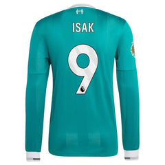 Alexander Isak Liverpool 2025/26 Third Long Sleeve Player Jersey - Green | Adidas sale