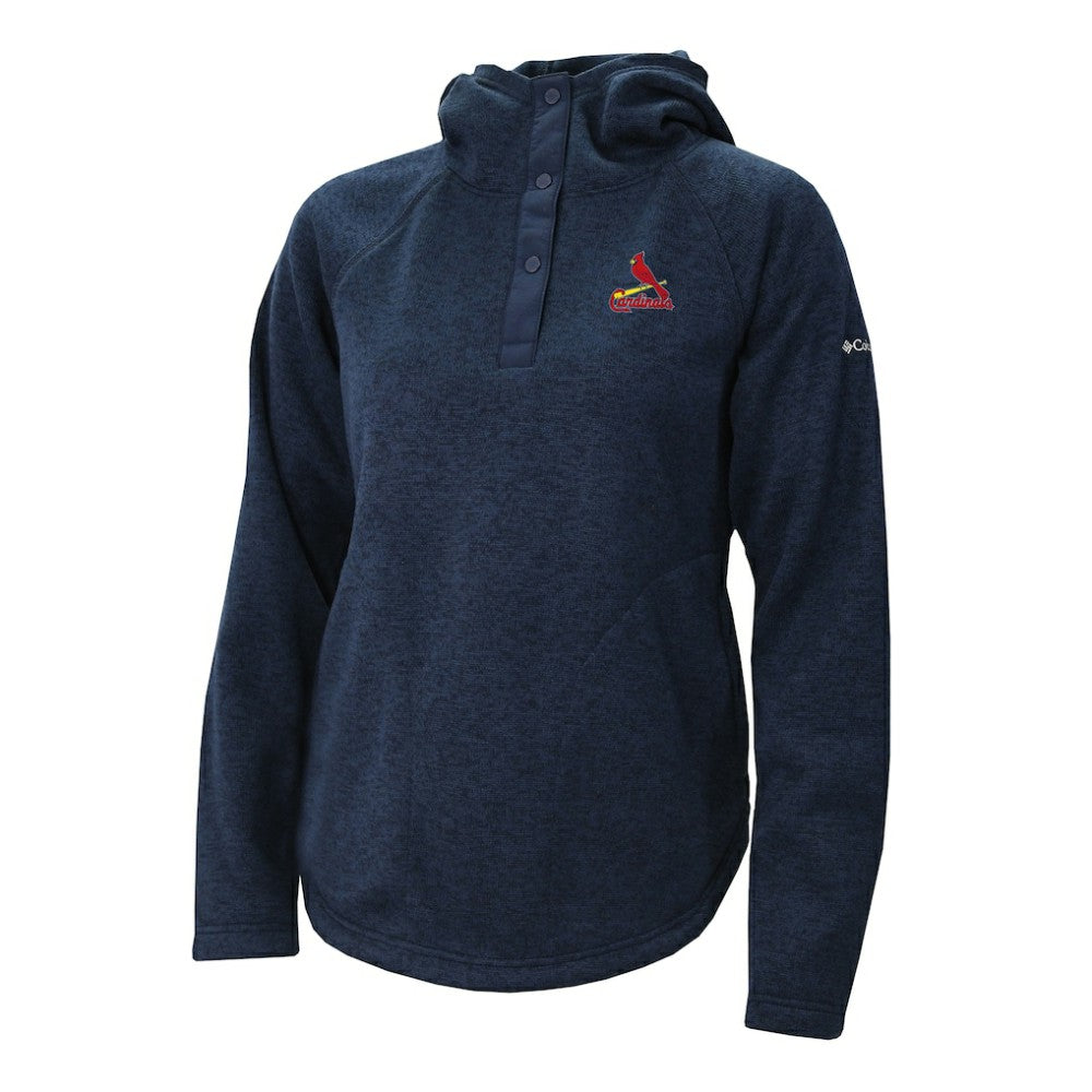 St. Louis Cardinals Women's Half-Snap Pullover Hoodie - Navy | Columbia