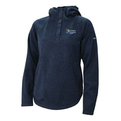 Tampa Bay Rays Women's Half-Snap Pullover Hoodie - Navy | Columbia