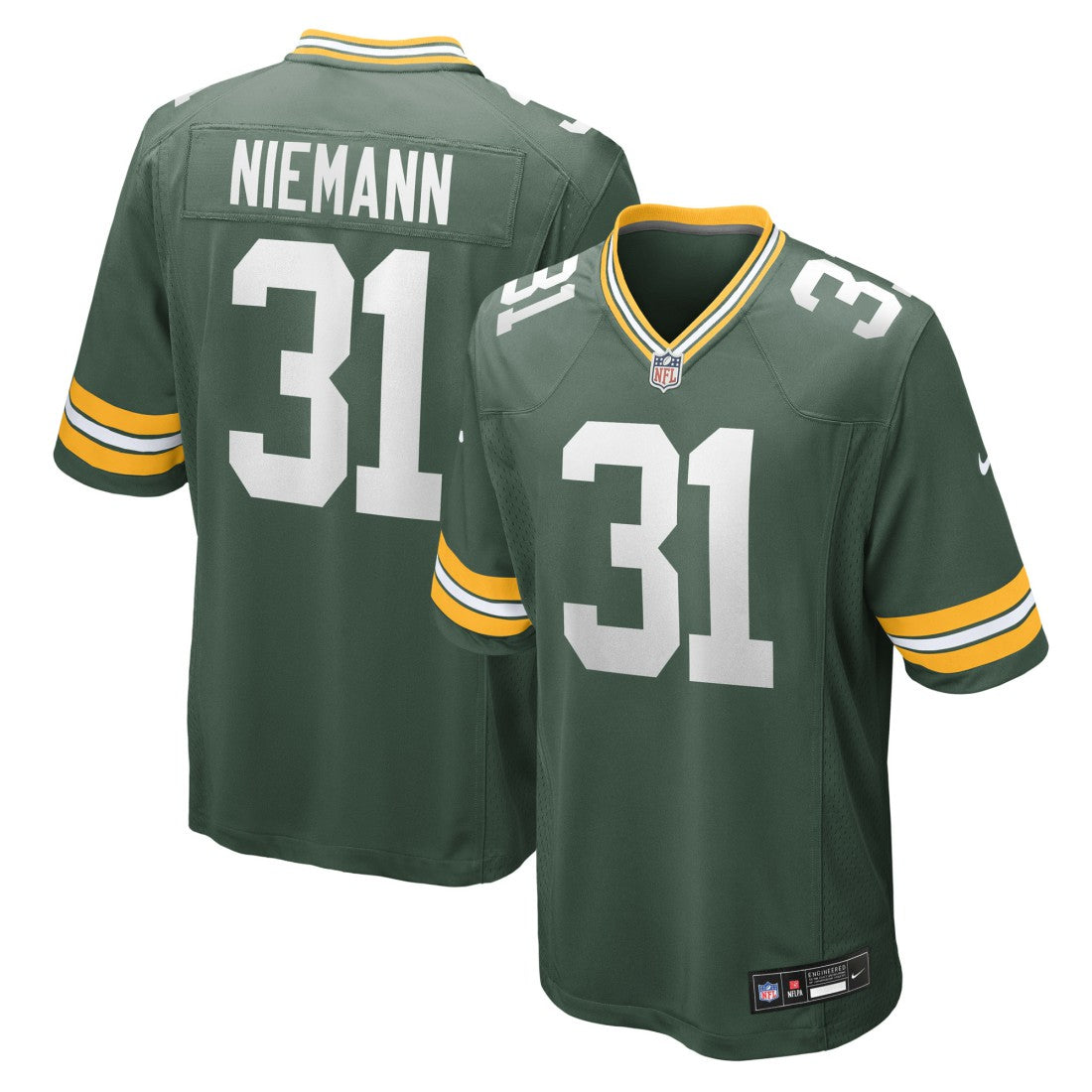 Nick Niemann Green Bay Packers Team Game Jersey - Green | Nike on sale