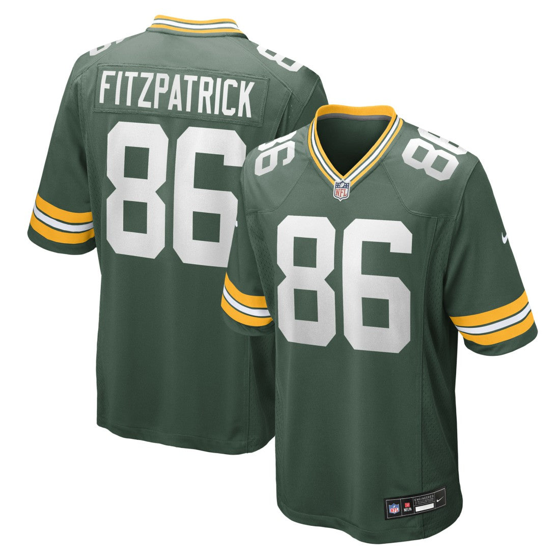 John FitzPatrick Green Bay Packers Team Game Jersey - Green | Nike for sale